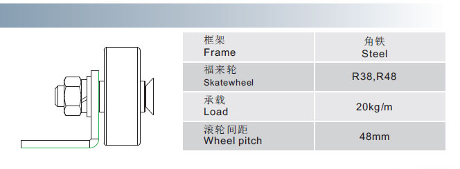 skatewheel conveyor